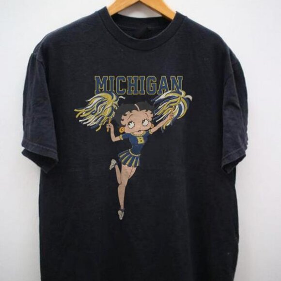 Other - Vintage Michigan Wolverines Betty Boop University Of Michigan Tee Shirt